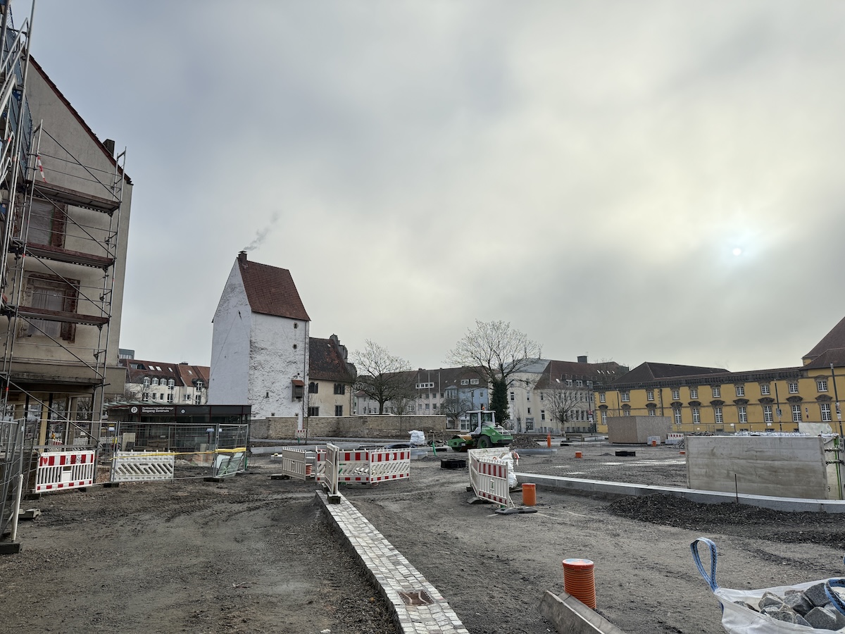 Deshalb ist die Ledenhof-Garage in Osnabrück für knapp drei Wochen geschlossen Baustelle Ledenhof im Januar 2025