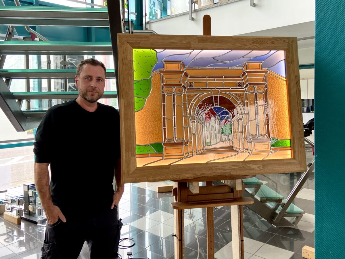 Meisterstück Heger Tor von Heiko Lill (Glas Deppen)