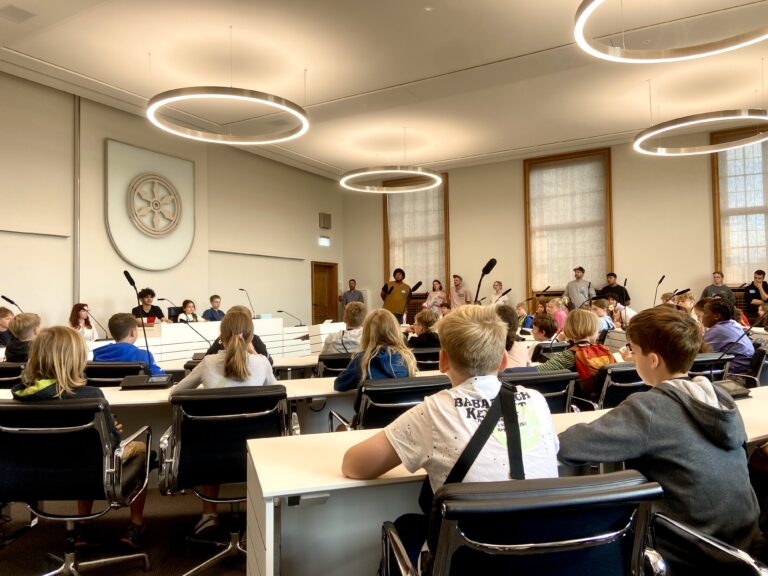 Kinderstadt findet im Rahmen des Ferienspaß statt.