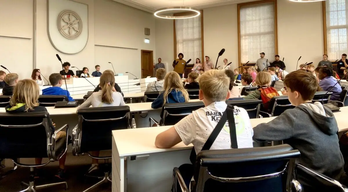 Kinderstadt findet im Rahmen des Ferienspaß statt.