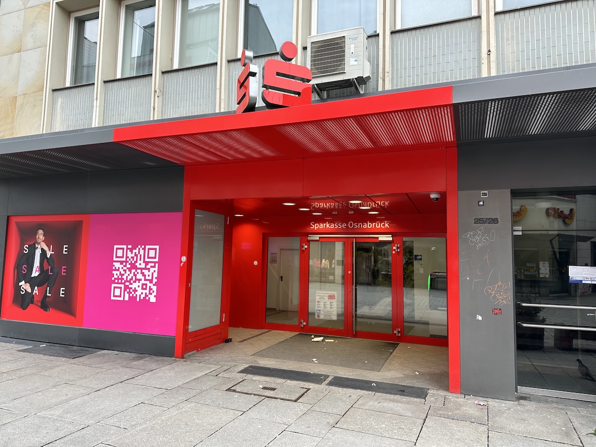 Sparkasse in der Großen Straße in Osnabrück.