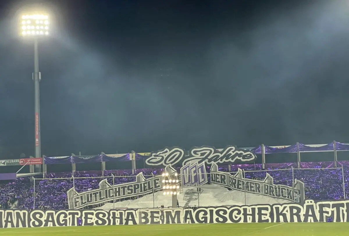 Choreo der VfL-Fans