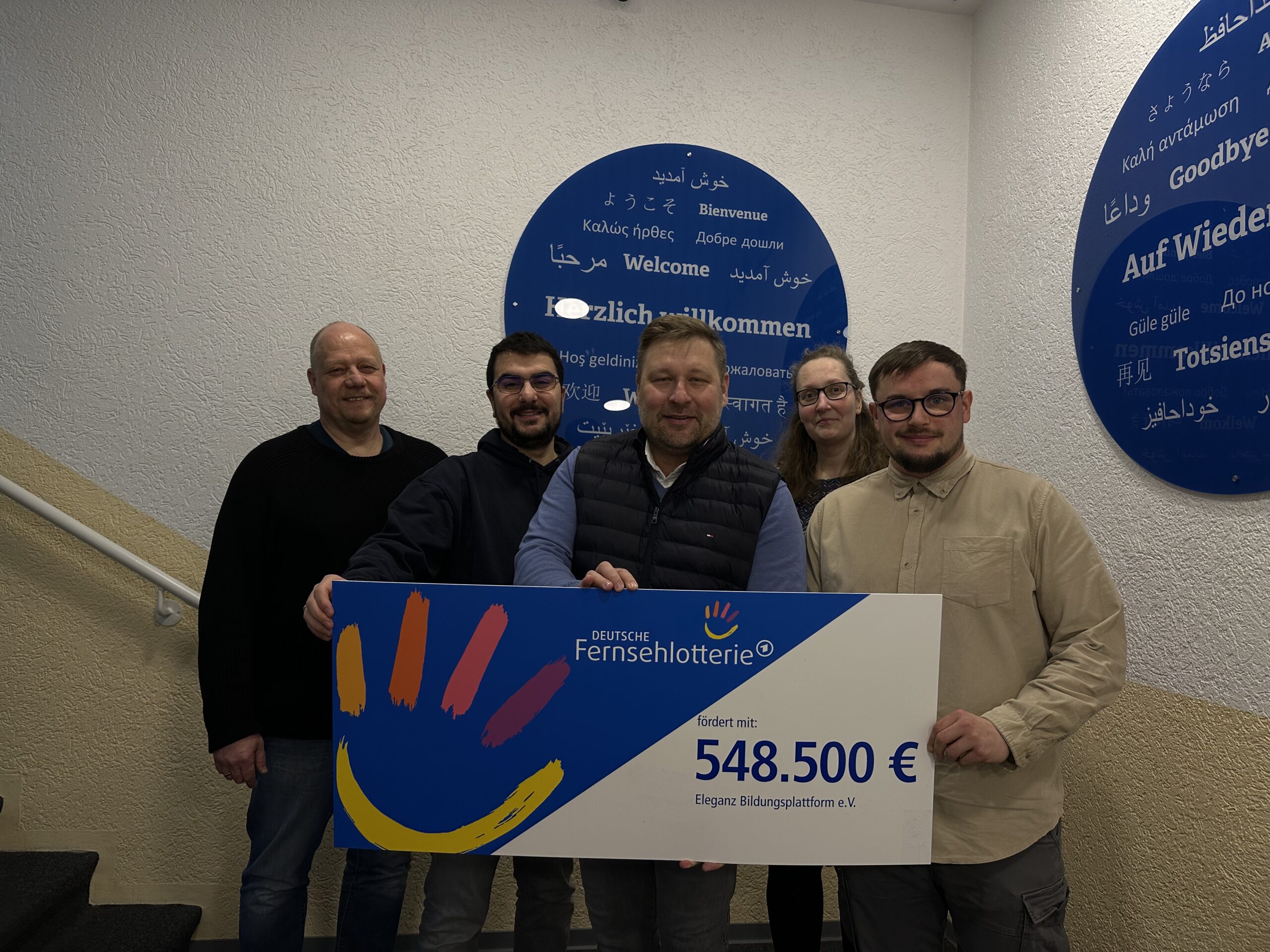 548.500 Euro Förderung für den Eleganz Bildungsplattform e. V. durch die deutsche Fernsehlotterie