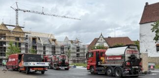 Versiegelung des Ledenhofs mit Asphalt