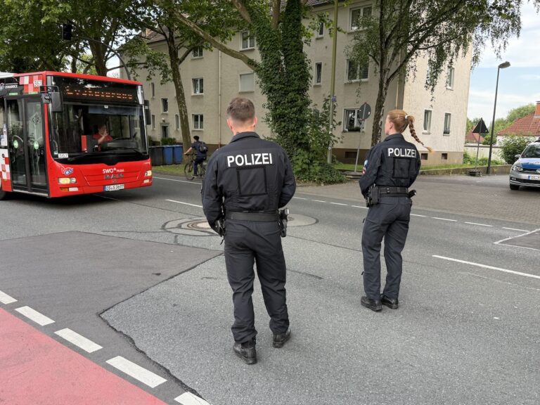 Busverkehr während Bombenräumung und Evakuierung