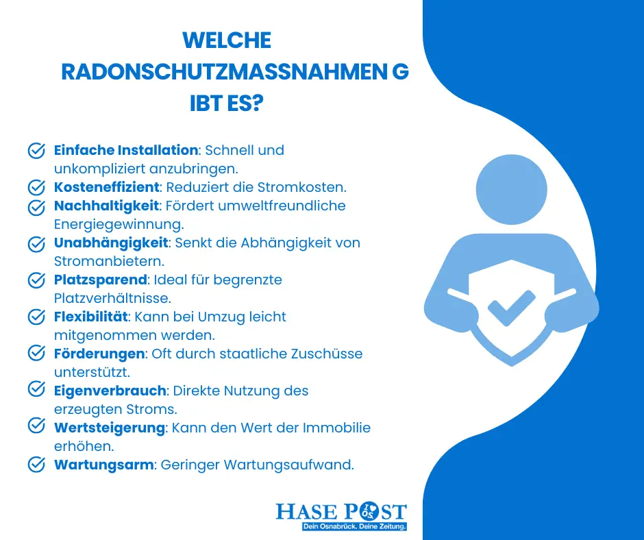 Infografik: Schutzmaßnahmen Radon