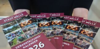 Ist druckfrisch erschienen: Der Veranstaltungskalender der Stadt Melle für das Jahr 2026