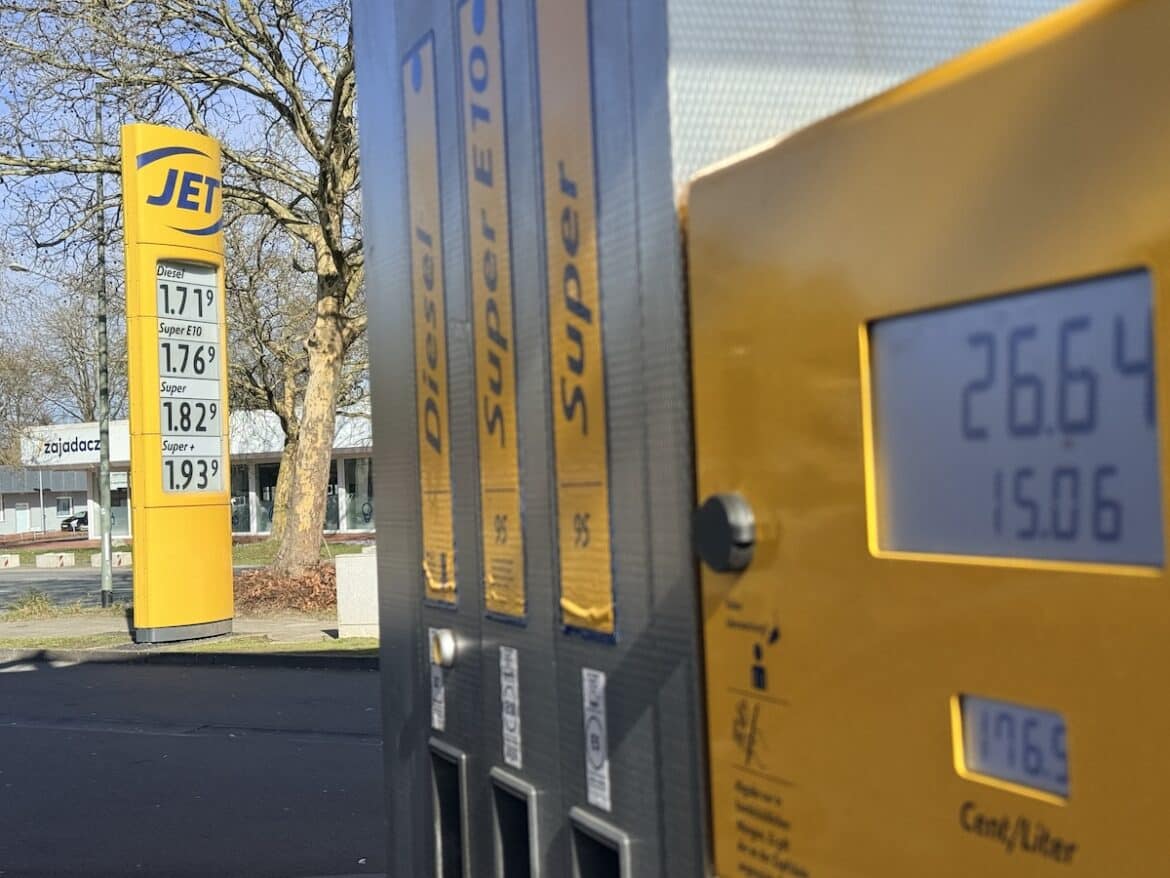Jet-Tankstelle in Osnabrück am 1. März 2026 / Foto: Pohlmann