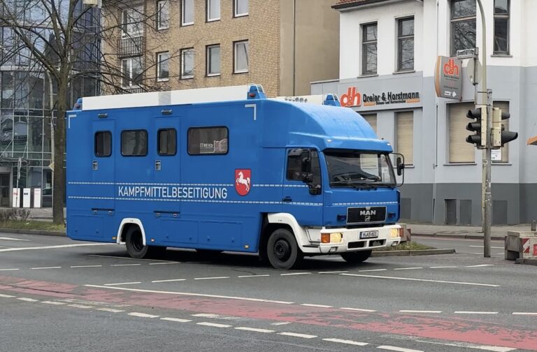 Mobile Zentrale der Kampfmittelbeseitigung in Osnabrück / Foto: Pohlmann in Eversburg