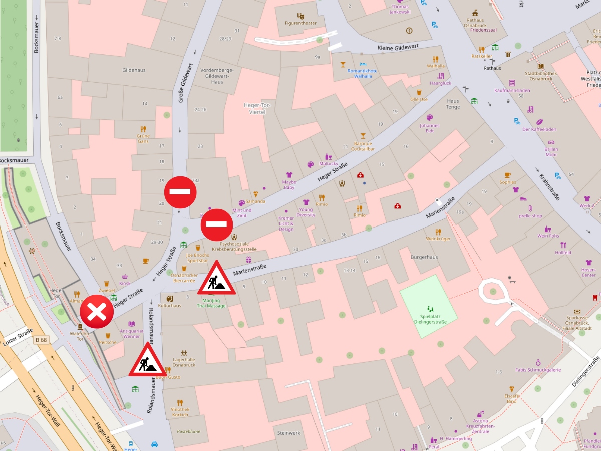 Chaotische Verkehrssituation im Heger-Tor-Viertel