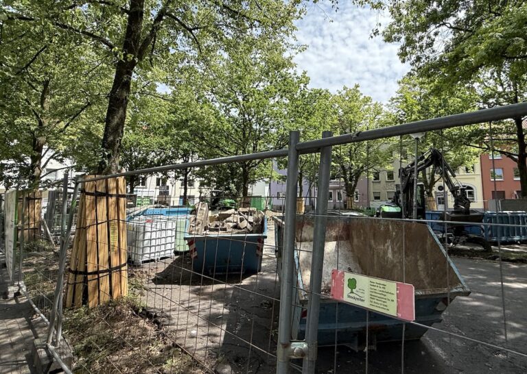 Baustelle Parkplatz Klingensberg