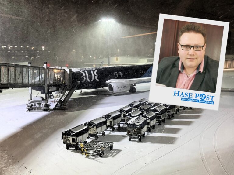 Schnee am Flughafen Hannover am 09.01.2026. / Foto: Pohlmann in Osnabrück (Gesamtstadt)