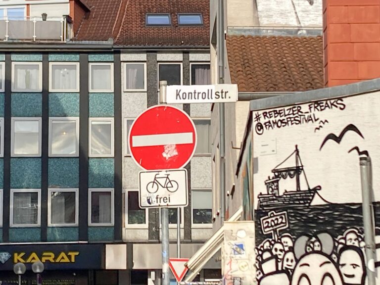 Aktivisten machen aus der Johannisstraße die Kontrollstraße. / Foto: Dominik Lapp