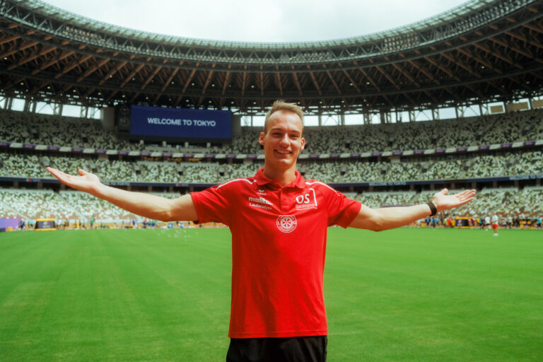 Florian Kroll in Tokio. / Foto: Torben Flatemersch
