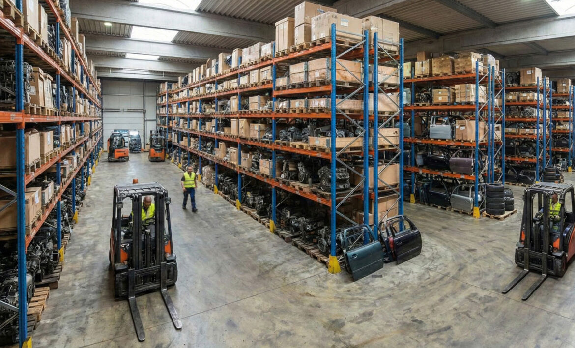 Gabelstapler in der Logistik