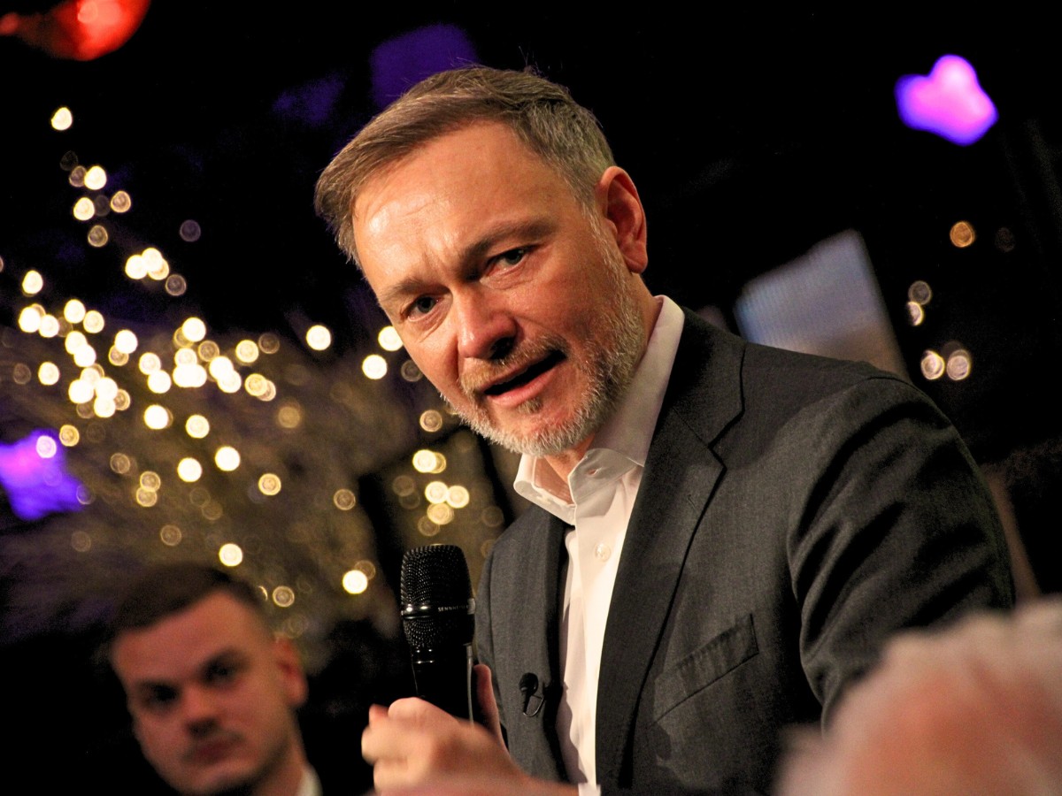 Christian Lindner in Osnabrück. / Foto: Dominik Lapp