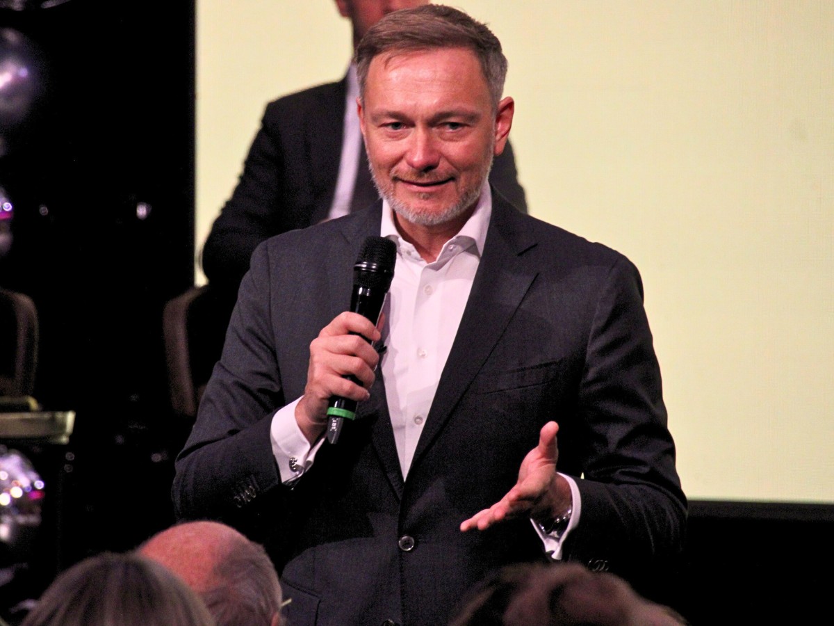 Christian Lindner in Osnabrück. / Foto: Dominik Lapp