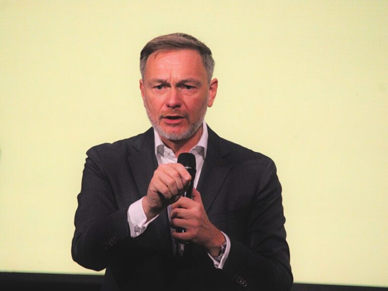 Christian Lindner in Osnabrück. / Foto: Dominik Lapp