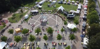 Bunte Kuh Markt auf der Luft. / Foto: Weinhof Brinkmann