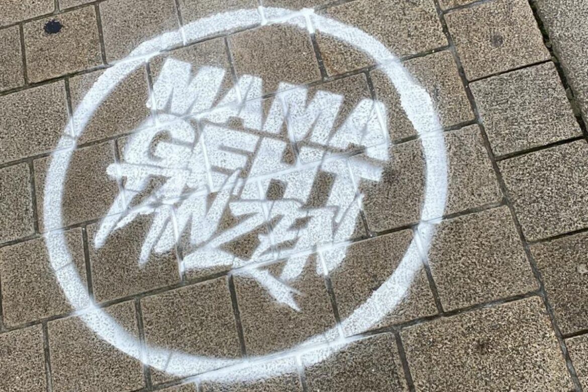 Schmiererei in der Großen Straße / Foto: Lapp