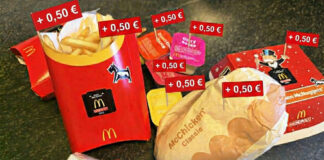 Verpackungssteuer für McDonalds Bestellungen