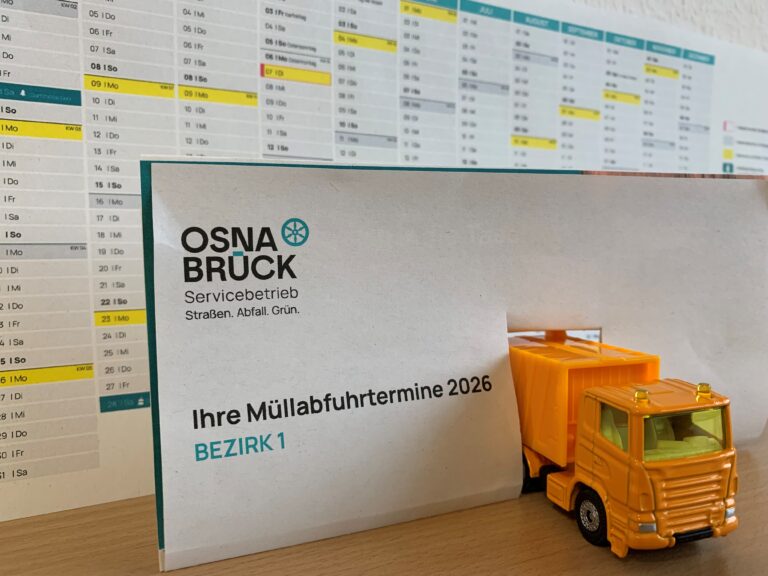 Müllabfuhrkalender 2026 in Osnabrück (Gesamtstadt)
