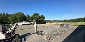 Baustelle ist eingerichtet. / Foto: Niklas Otten