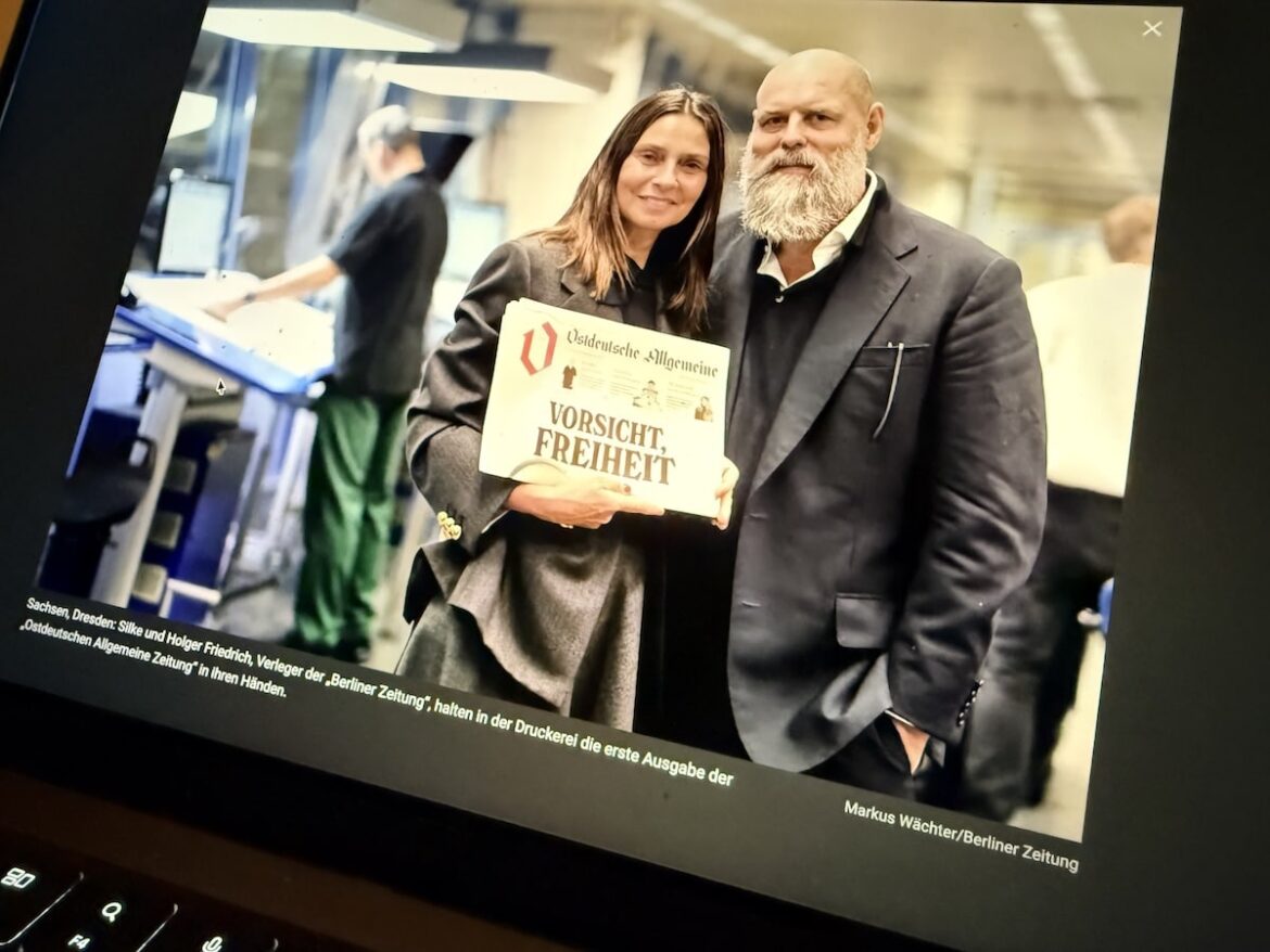 Silke und Holger Friedrich, Verleger der „Ostdeutschen Allgemeine Zeitung