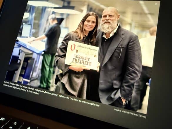 Silke und Holger Friedrich, Verleger der „Ostdeutschen Allgemeine Zeitung