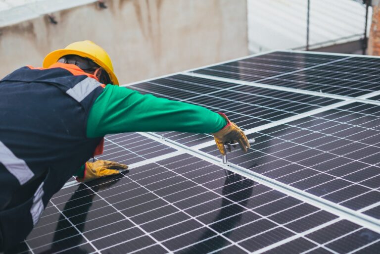 Montage einer Solaranlage