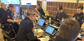 Einsatzkräfte bei der Bombenräumung am 17. November / Foto: PI Osnabrück