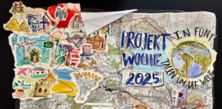 Plakat für die Projektwoche an der Ursulaschule