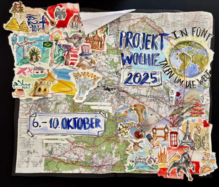 Plakat für die Projektwoche an der Ursulaschule