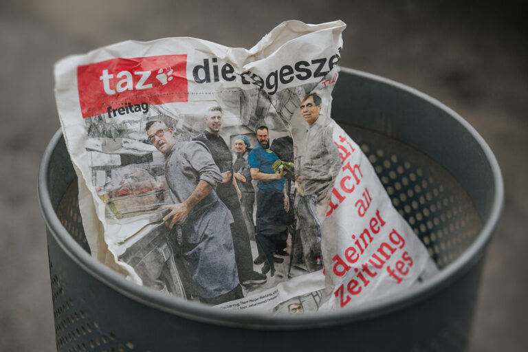 letzte Ausgabe der gedruckten taz