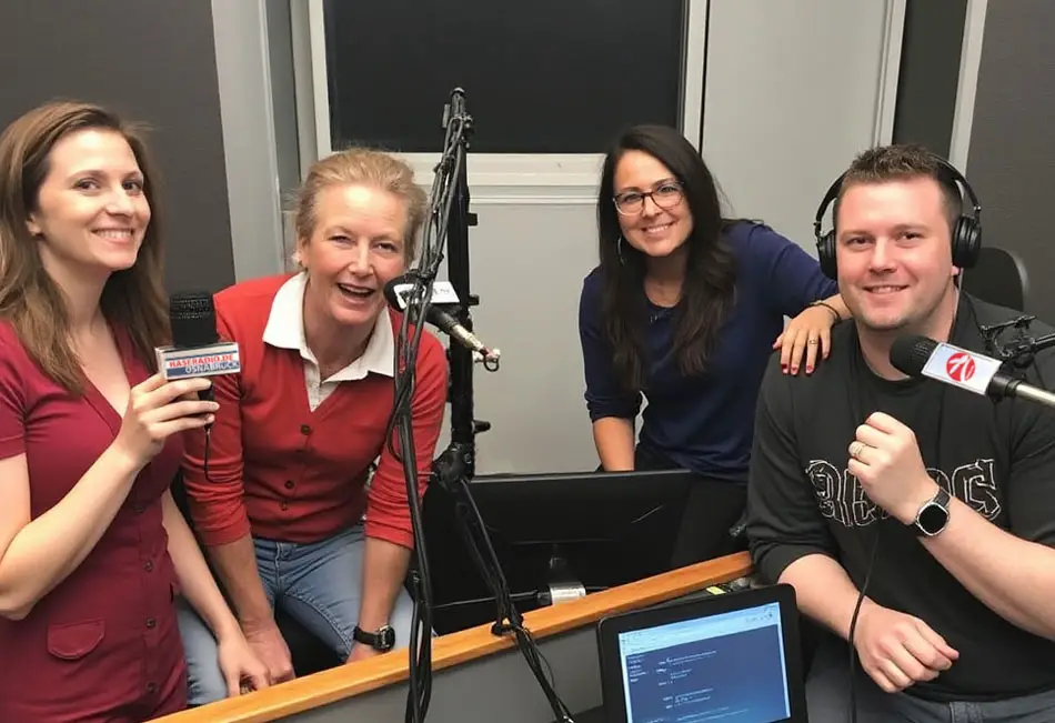 Moderatoren im Studio