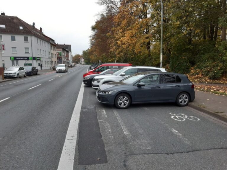 Umweltspur Buersche Straße / Foto: Radentscheid Osnabrück