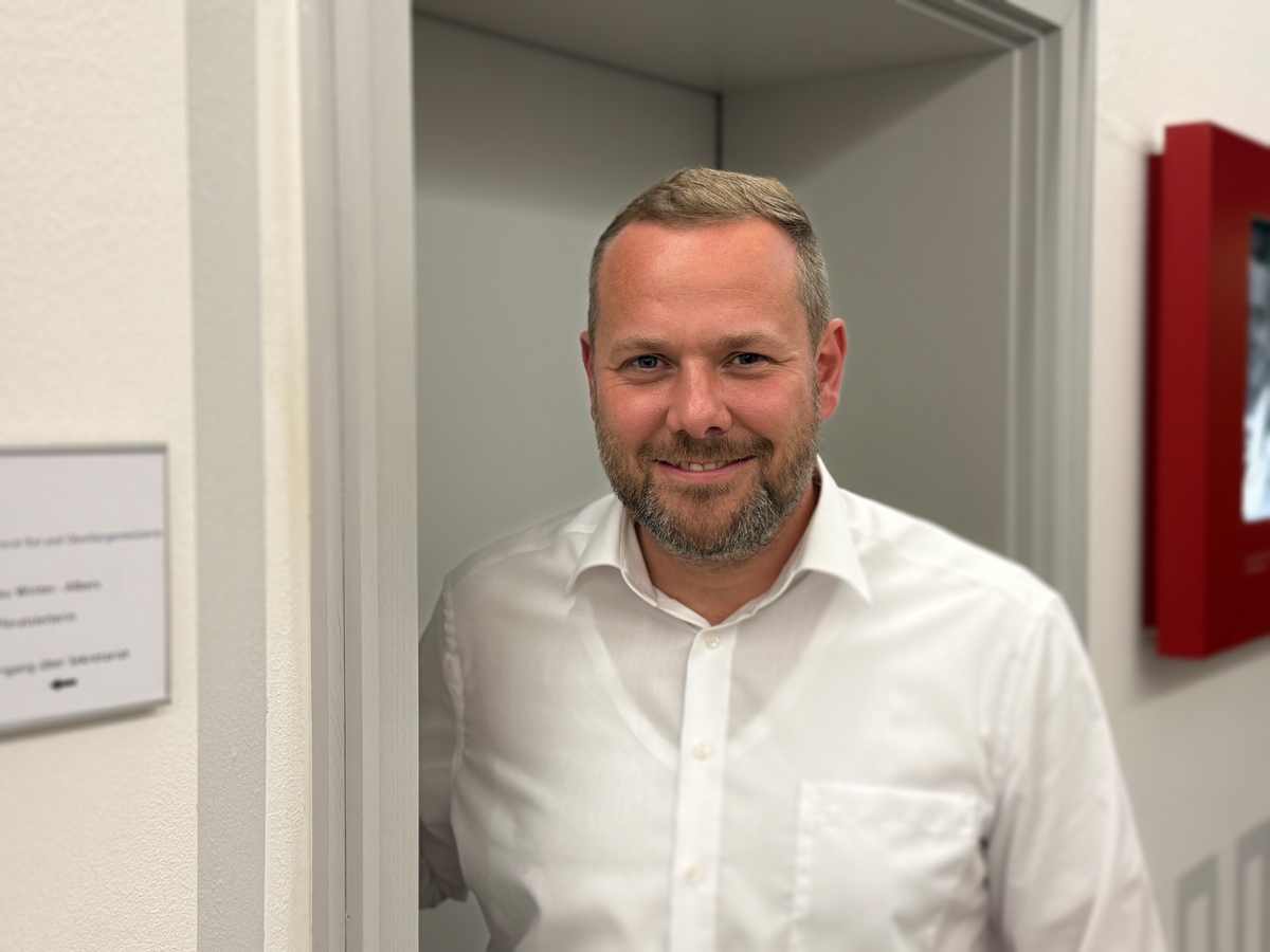 Da will Robert Alferink rein: das Amtszimmer von Katharina Pötter