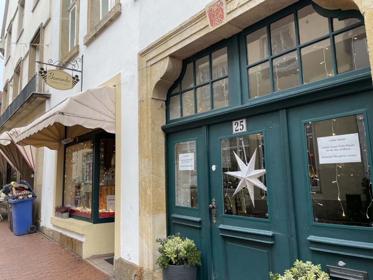 Eiscafé Samanda in der Altstadt Osnabrück