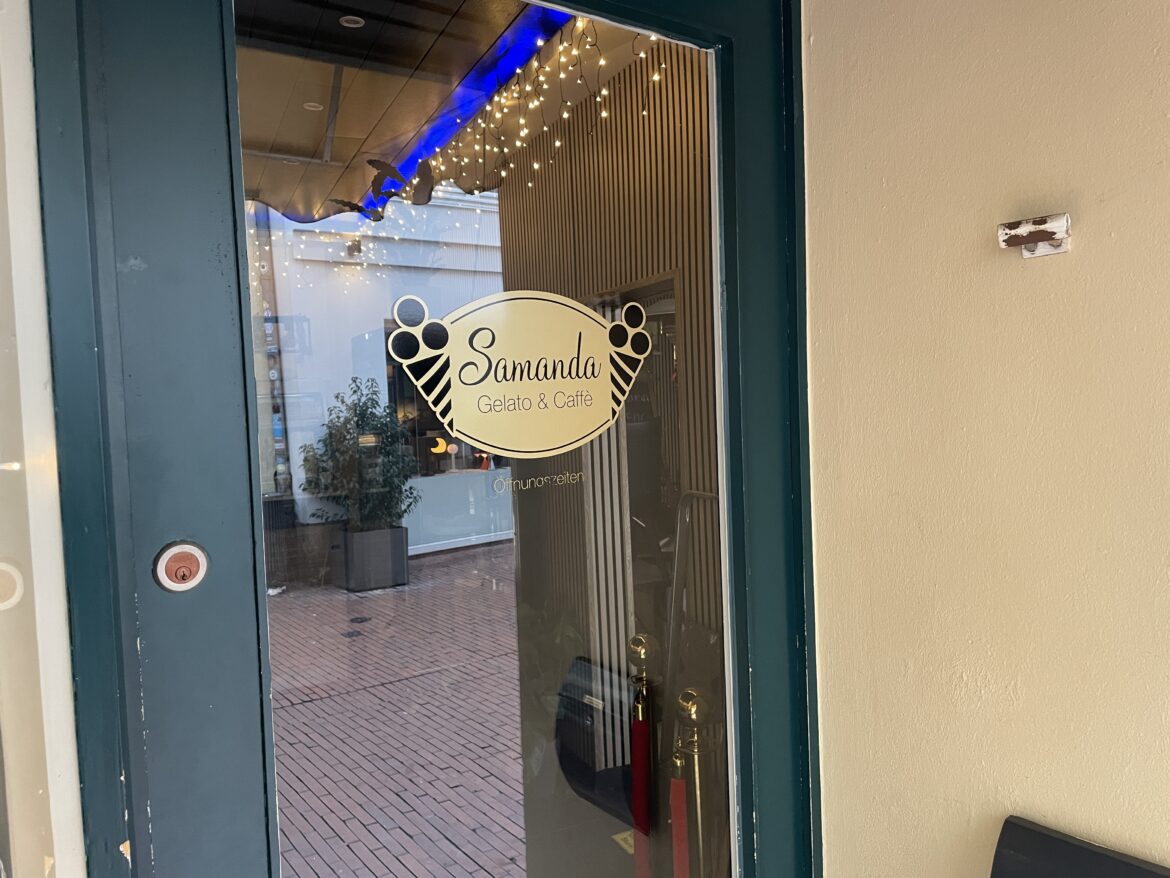 Eiscafé Samanda in der Altstadt Osnabrück