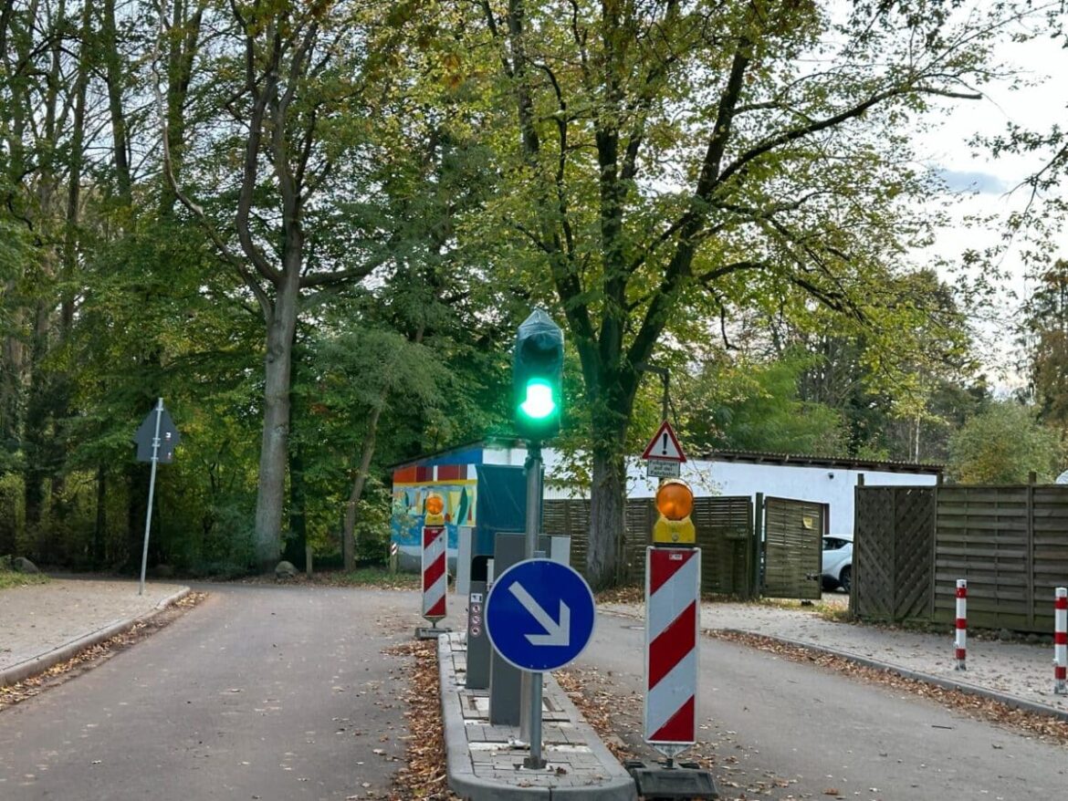 Schranke am Rubbenbruchsee kommt