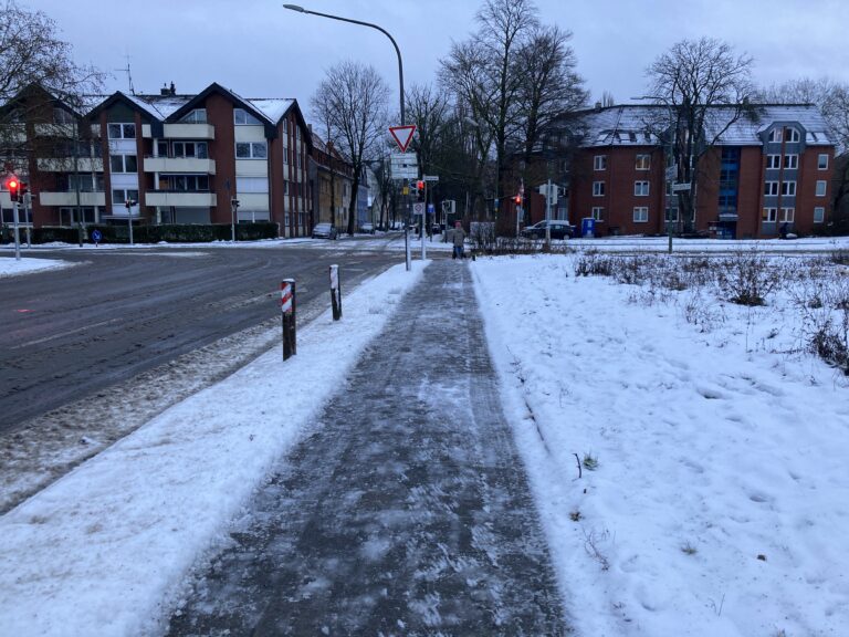 Sedanstraße in Osnabrück im Winter. / Foto: Dominik Lapp in Osnabrück (Gesamtstadt)