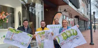 Ortsbürgermeister Uwe Plaß, Stadtbaurat Florian Schmeing und Bürgermeisterin Jutta Dettmann. Foto: Stadt Melle