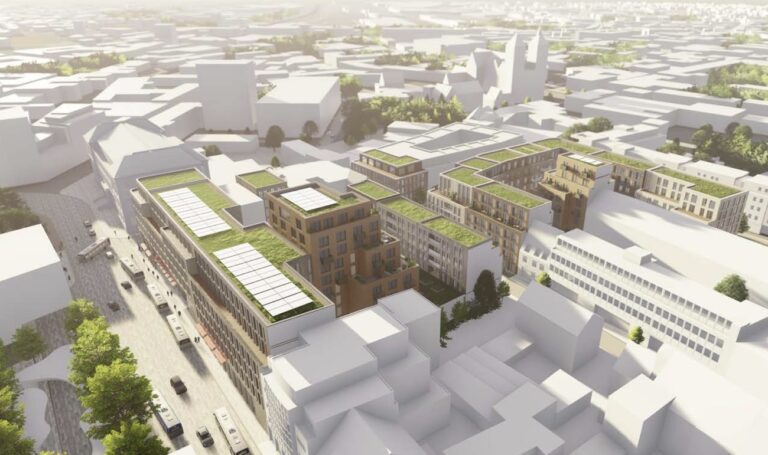 Entwurf der Johannishöfe im Jahr 2021 / SKAI Architekten