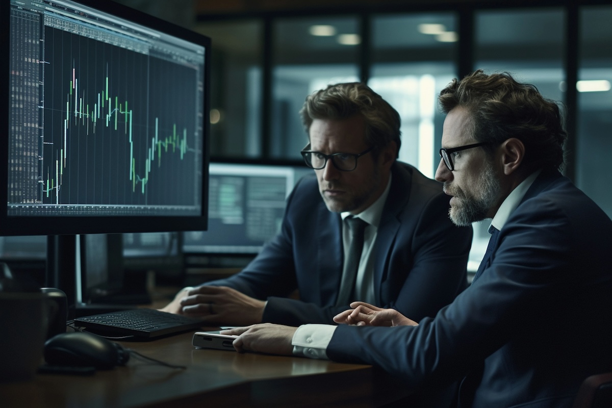 Trader an der Börse