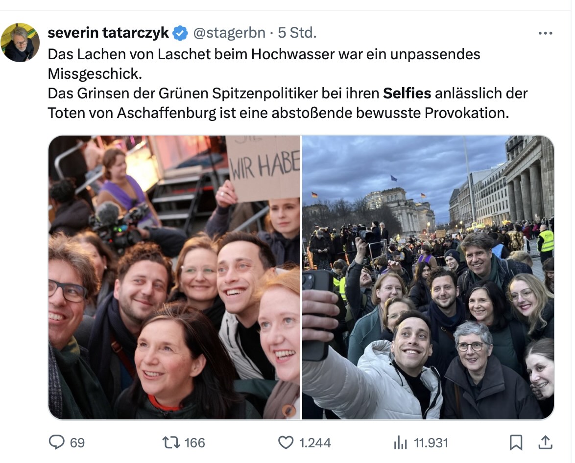 Kritik an Selfies der Grünen-Parteispitze bei "X"