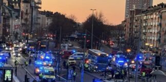Bus-Unfall in Stockholm am 14.11.2025