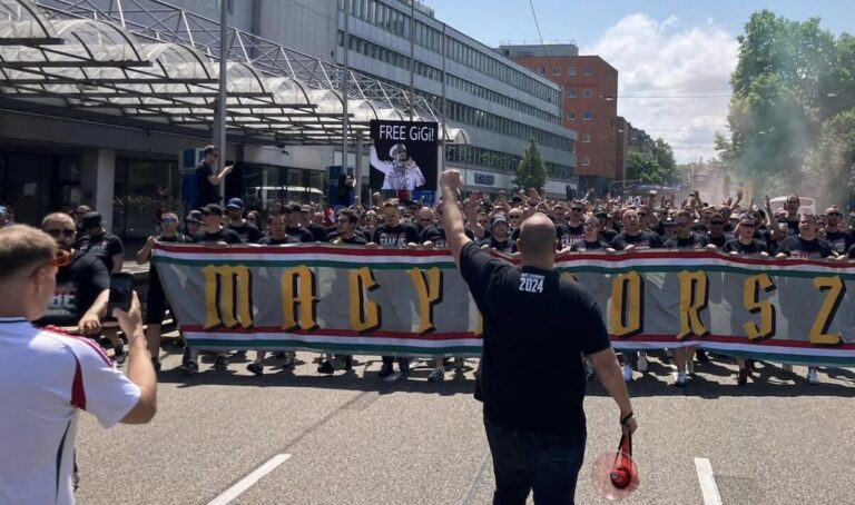 Ungarn-Fans in Stuttgart