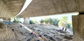 Die Fundstätte des eisenzeitlichen Tempels Tel Moza. / Foto: Roy Albag, Tel Moẓa Expedition Project