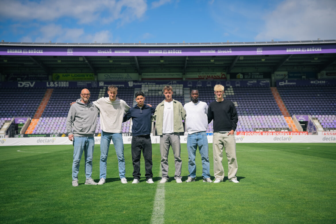 VfL Osnabrück stattet fünf Spieler aus dem eigenen Nachwuchs mit Profi-Verträgen aus