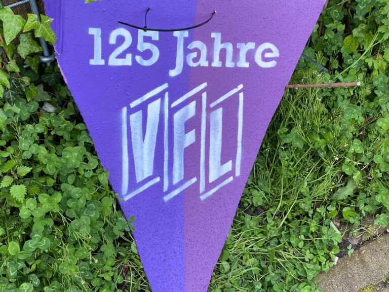VfL-Wimpel zum Jubiläum